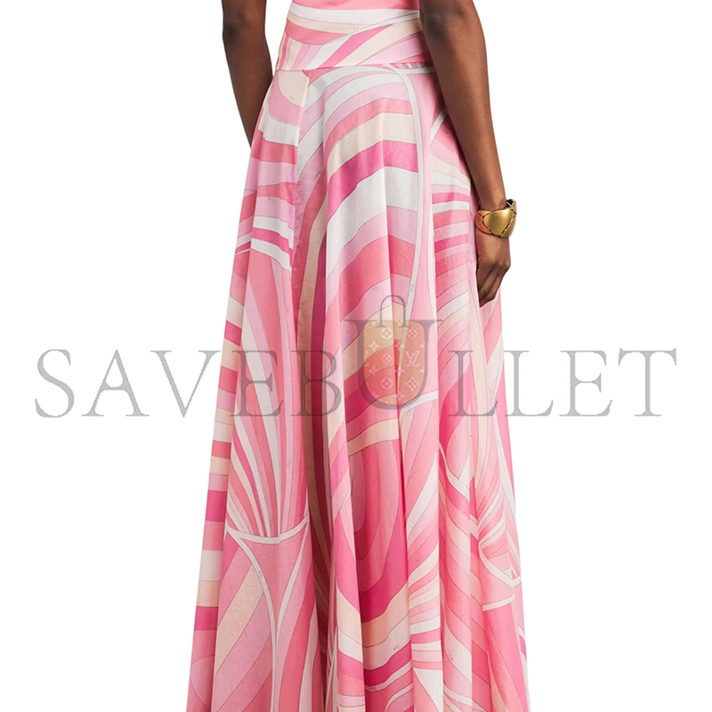 PUCCI IRIDE PRINTED MIDI SKIRT 5HRW325H754040